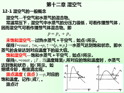 12工程热力学第十二章 湿空气