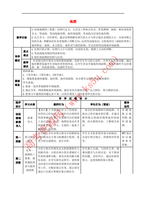 2019年高考地理总复习 区域地理——世界地理《地图》教案