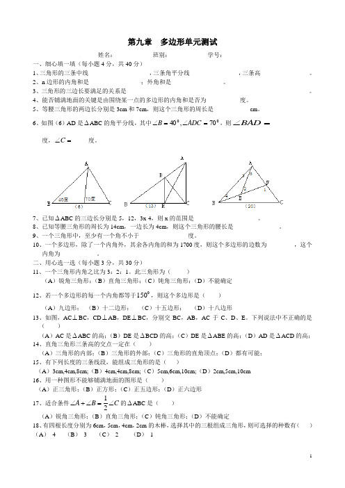 第九章  多边形单元测试