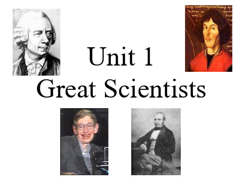 高中英语Unit1GreatScientists课件1新人教版必修5