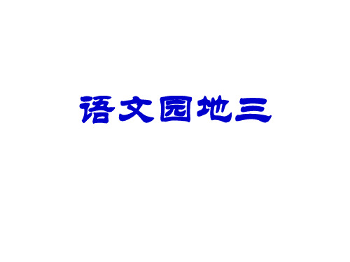 人教五年级下册语文园地三模板