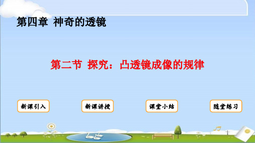 2024年秋新沪科版八年级上册物理教学课件 第四章  神奇的透镜 第二节  探究：凸透镜成像的规律