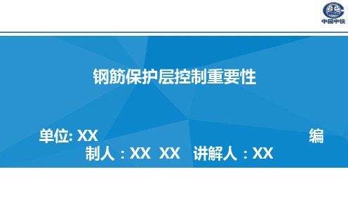 混凝土钢筋保护层厚度控制课件