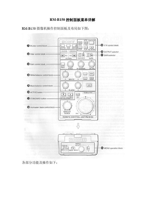 RMB150操作手册概论