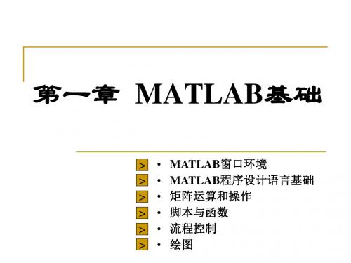 2019年第一章MATLAB基础.ppt