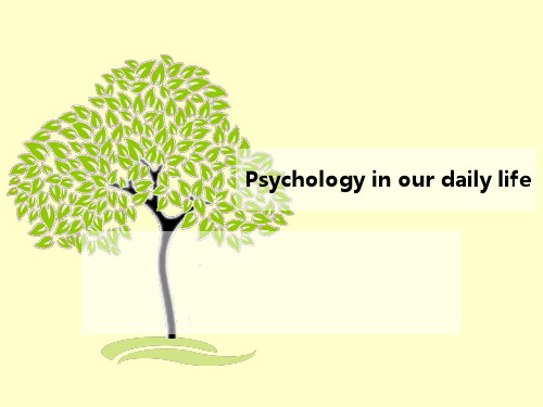 Psychology in our life 大学英语作文演讲