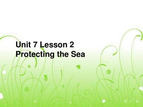 Unit 7 Lesson 2 Protecting the Sea 课件 1-优质公开课-北师大版高中必修3精品