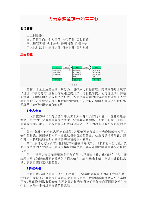 人力资源管理中的三三制
