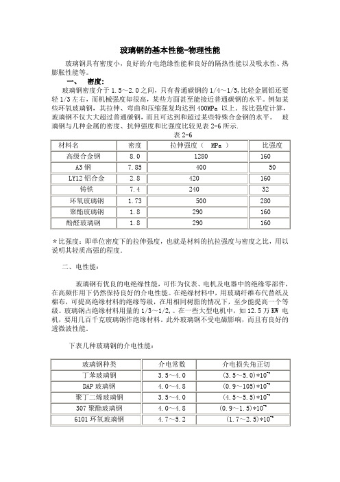 玻璃钢的基本性能[1]1