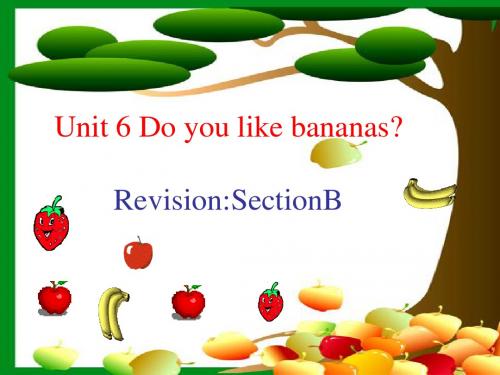 人教新目标七年级上册Unit6 RevisionSectionB