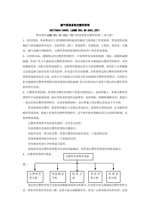 输气管道系统完整性管理