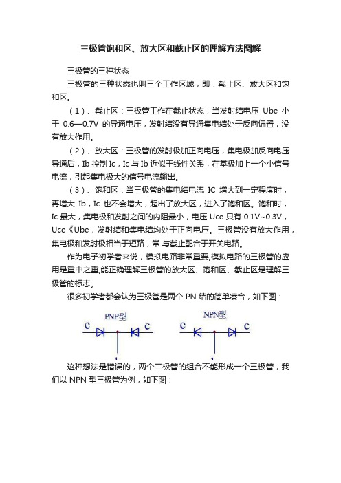 三极管饱和区、放大区和截止区的理解方法图解