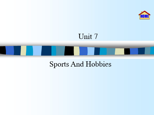 Unit 7 Sports And Hobbies