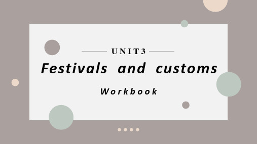 Unit3Workbook课件高中英语译林牛津版必修第二册