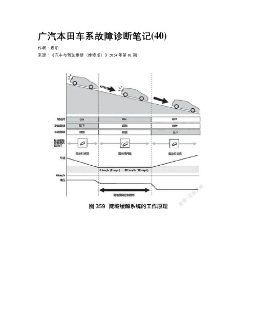 广汽本田车系故障诊断笔记(40)