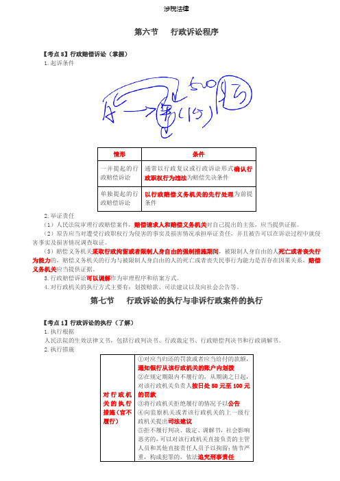 税务师涉税法律讲义Ⅰ第34讲_行政诉讼程序(2)、行政诉讼的执行与非诉行政案件的执行