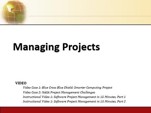 Managing Projects