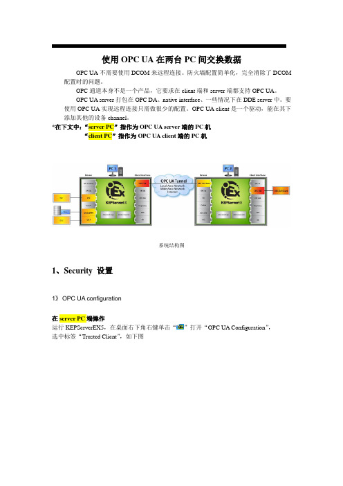 工业物联网应用,使用OPC-UA在两台PC间交换数据