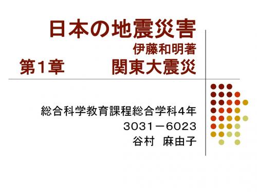 日本の地震灾害 伊藤和明著 第1章 関东大震灾