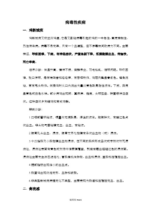 鸡病诊断与防治图谱