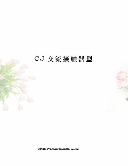 CJ交流接触器型