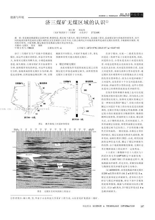 济三煤矿无煤区域的认识