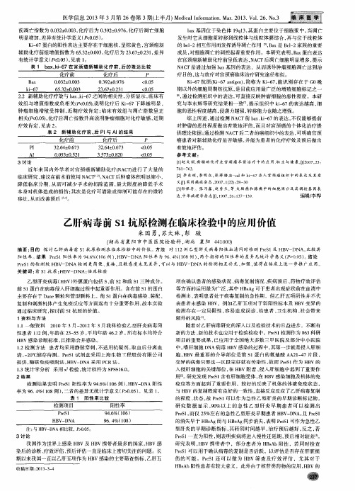 乙肝病毒前S1抗原检测在临床检验中的应用价值