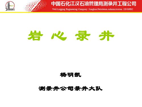 长江大学江汉油田岩心录井