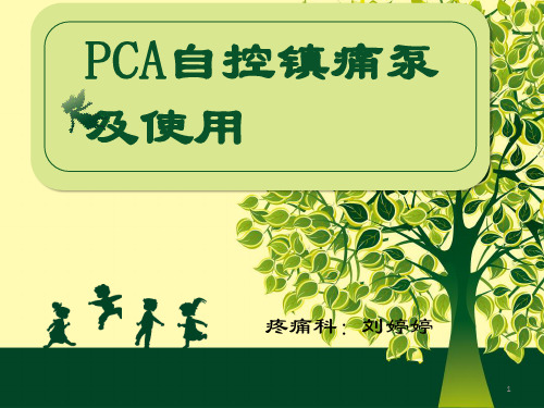 镇痛泵(PCA泵)及使用 刘ppt课件