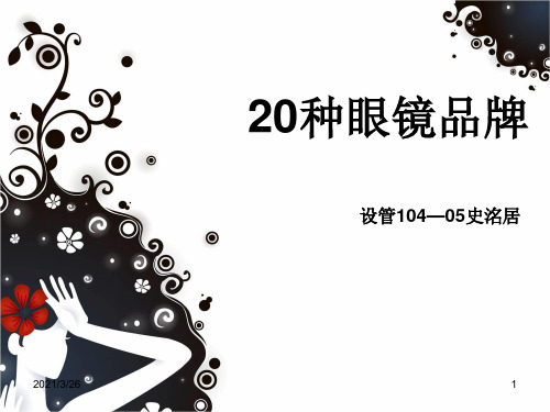 《20种眼镜品牌》PPT课件