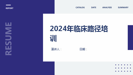 2024年临床路径培训