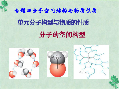 《分子的空间构型》课件