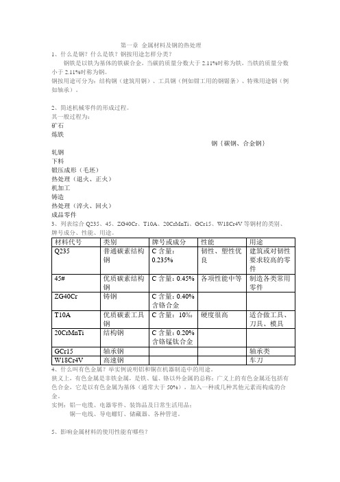 金工实习指导书解读