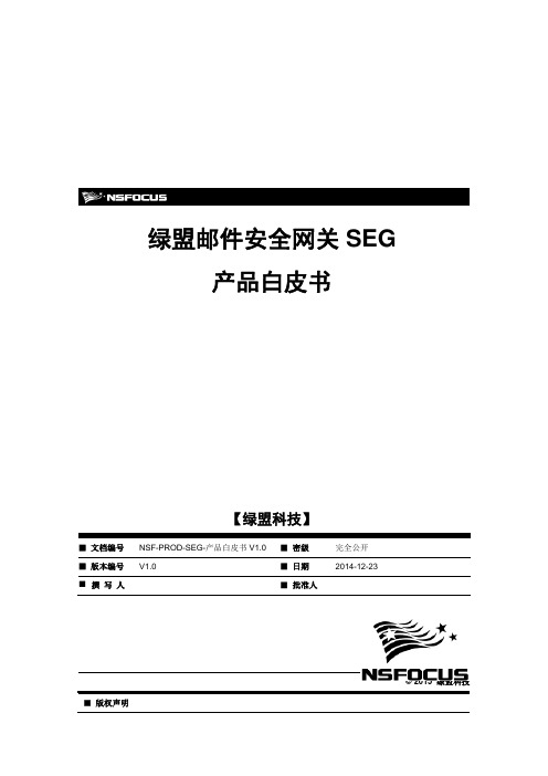 绿盟邮件安全网关SEG