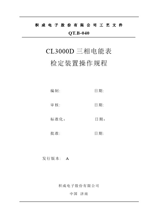 CL3000D三相电能表