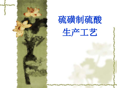 硫磺制硫酸生产工艺