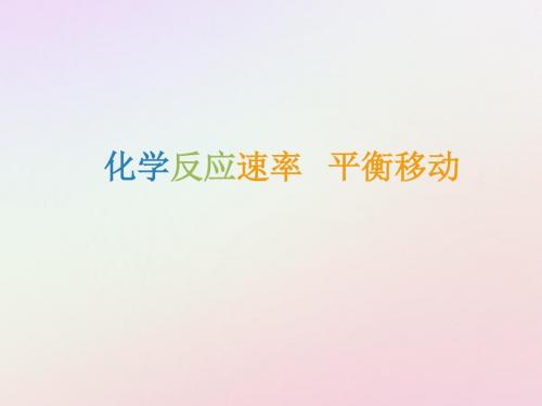 湖南省永州市2019年高考化学二轮复习课时16化学反应速率化学平衡课件课件