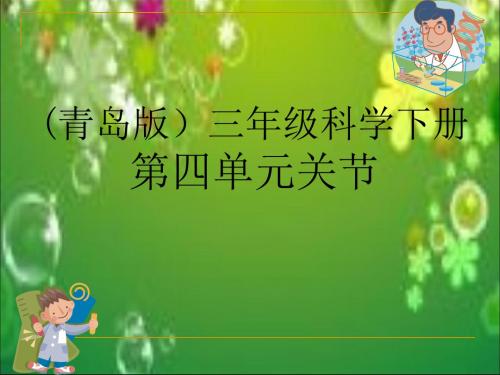 青岛版小学科学三年级下册《关节》课件 共14页PPT资料