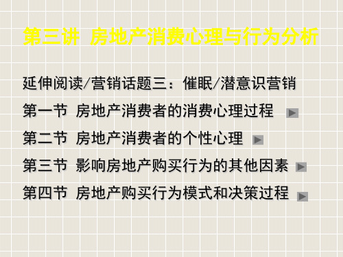 03房地产消费心理与行为分析