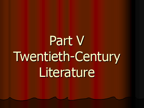 6.The Twentieth-Century Literature