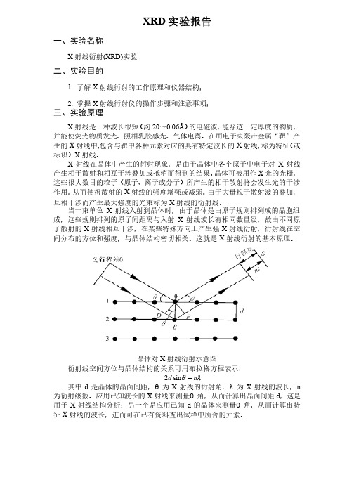 XRD实验报告