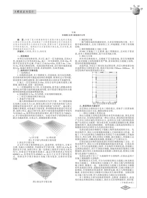 某大跨度体育馆的结构设计