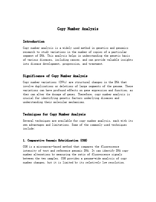 copy number analysis