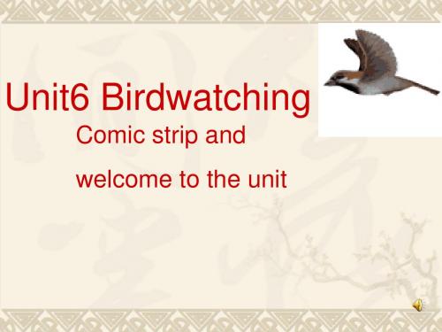 8a Unit6 Birdwatching welcome to the unit