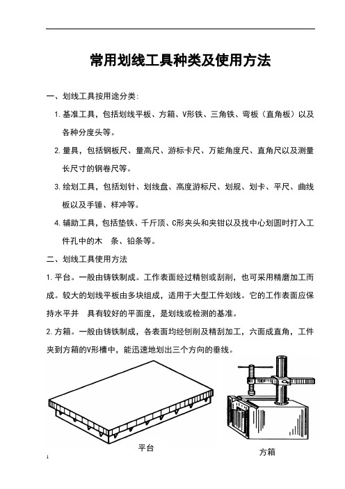 常用划线工具种类及使用方法