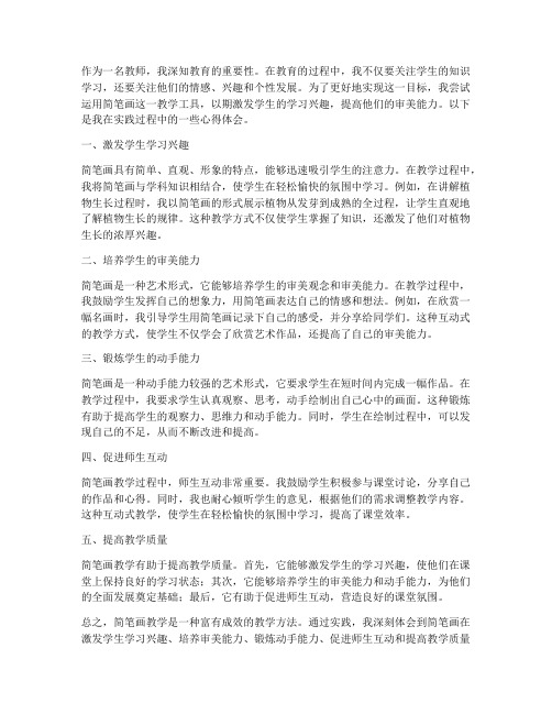 教师简笔画心得体会