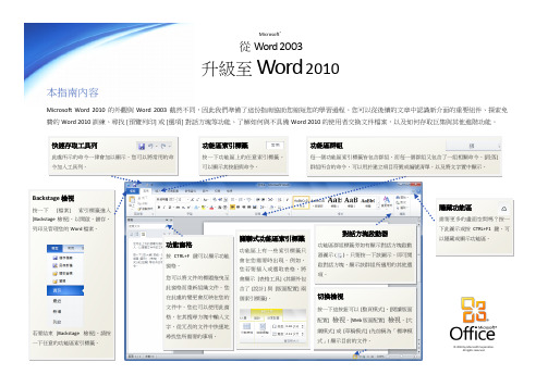 从word2003升级到word2010