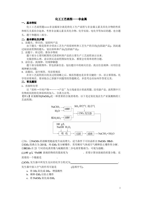 化工工艺流程—非金属