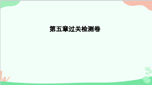 教科版物理八年级上册 第五章 过关检测卷 习题课件 