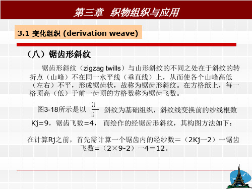 第三章织物组织与应用2PPT课件